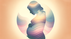 Simplified uterus with HIV virion and shield symbolizing HIV PrEP research in pregnancy