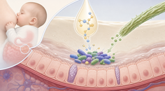 Infant gut microbiome with breast milk oligosaccharides and plant fiber interaction during weaning
